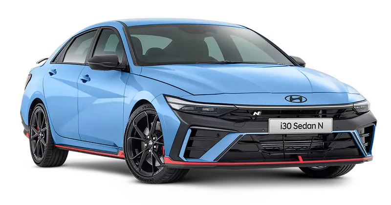 i30 Sedan N in Performance Blue